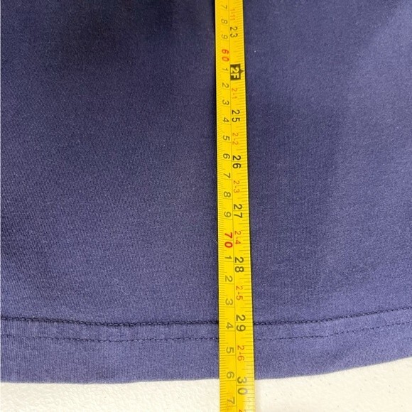 Bella Canvas Nine Line Five F Graphic Navy Crew Neck Short Sleeve Shirt Men XL - Picture 13 of 13